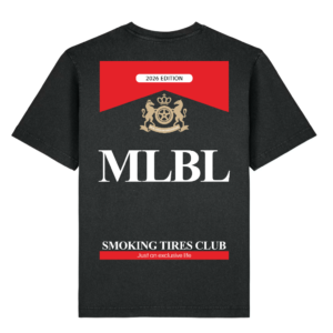 Smoking Tires Club - T-Shirt Oversize - Noir délavé Rock