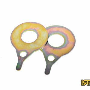 IRP Rear trailing arm reinforcement plates for coilover spring BMW E46