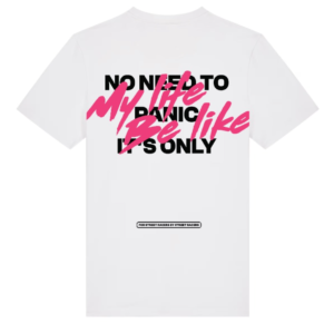 No Need To Panic Blanc - T-Shirt Regular